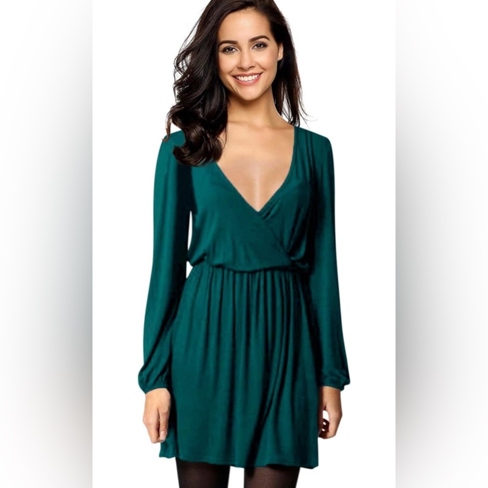 V-Neck A-line Casual Party Mini Dress